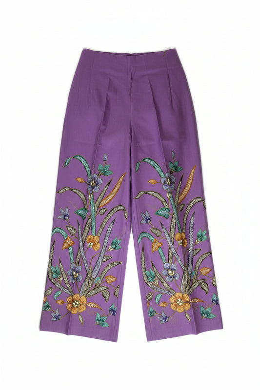 Ladies Batik Pants LBP-L-PURPLE-555003