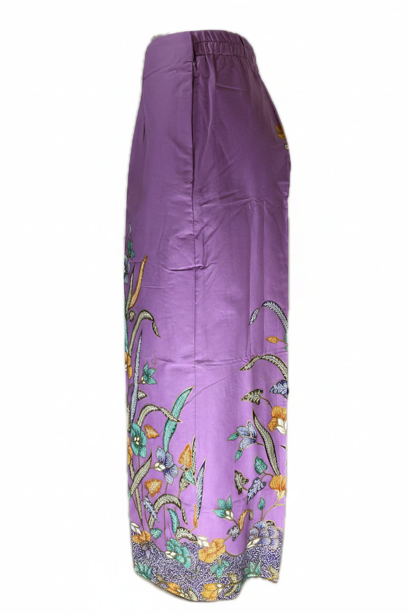 Ladies Batik Pants LBP-L-PURPLE-555003