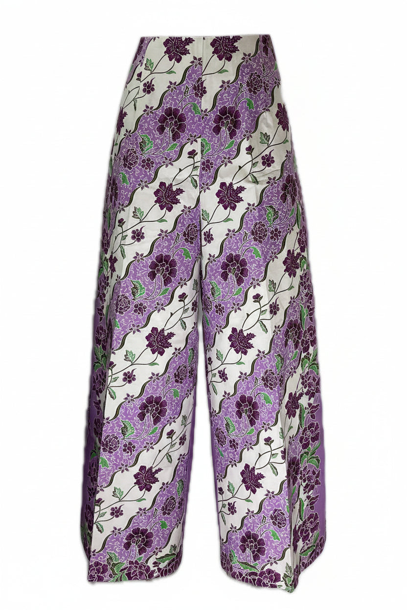 Ladies Batik Pants LBP-L-PURPLE-555006