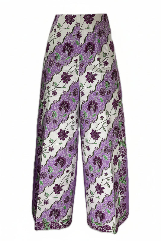 Ladies Batik Pants LBP-L-PURPLE-555006