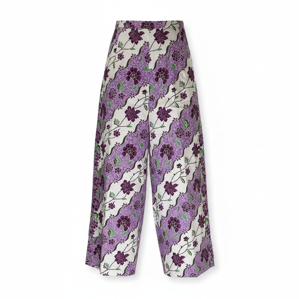 Ladies Batik Pants LBP-L-PURPLE-555006