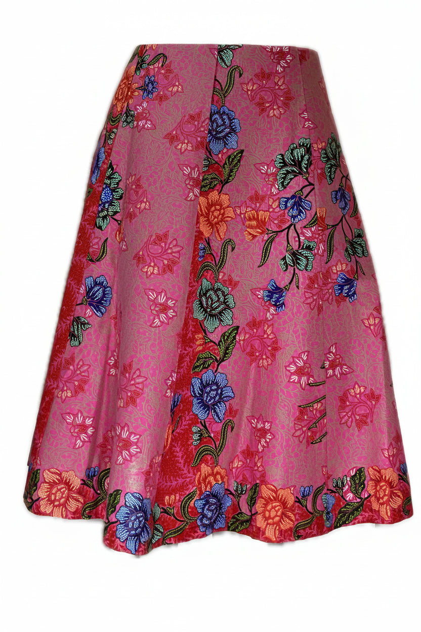 Ladies Batik Skirt LBSS-S-PINK-A11-1005