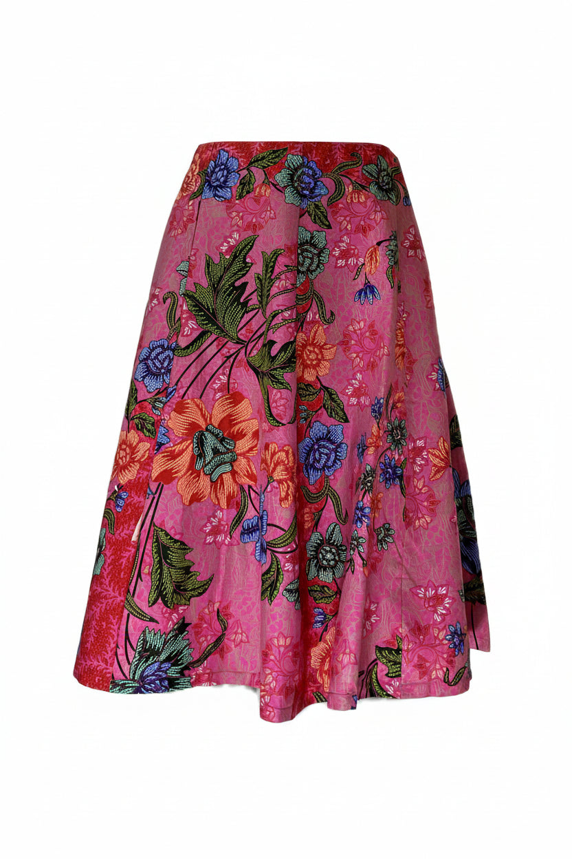Ladies Batik Skirt LBSS-S-PINK-A11-1005