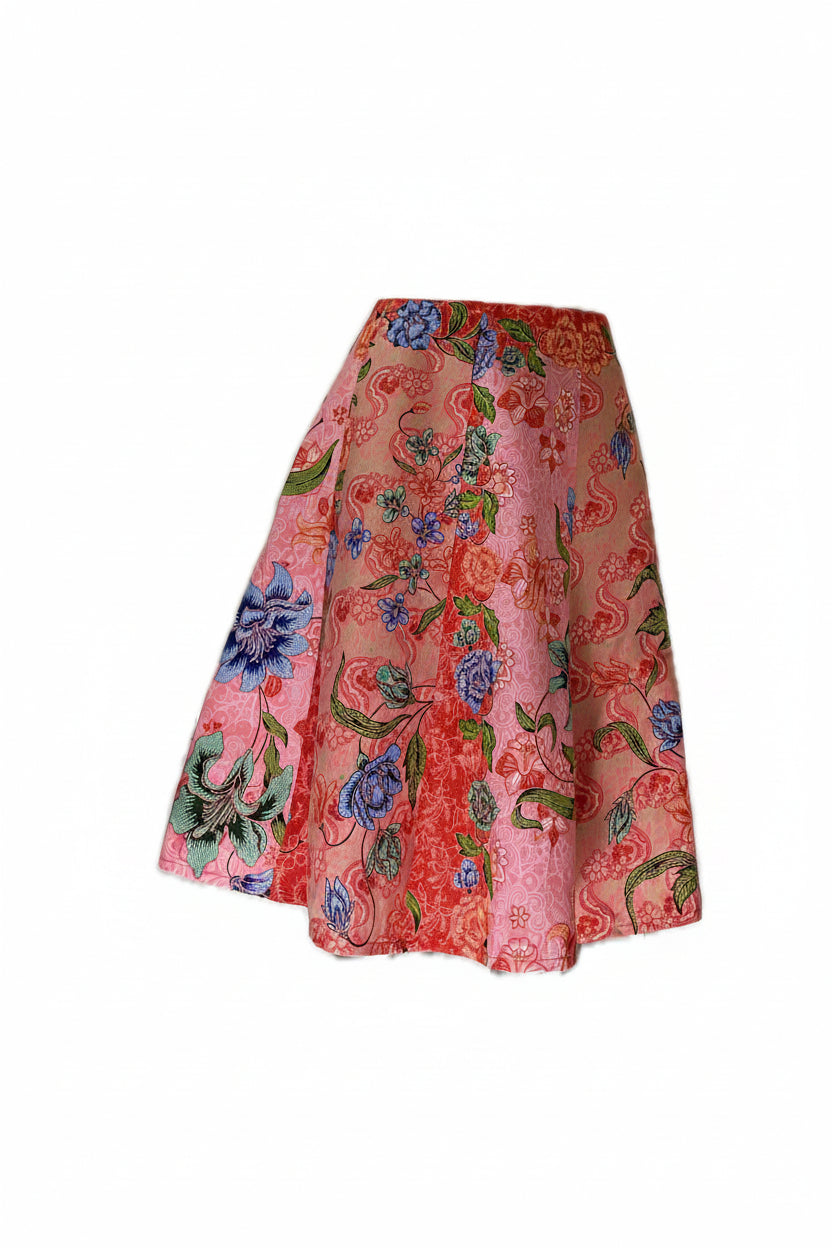 Ladies Batik Skirt LBSS-S-PEACH-A11-1008