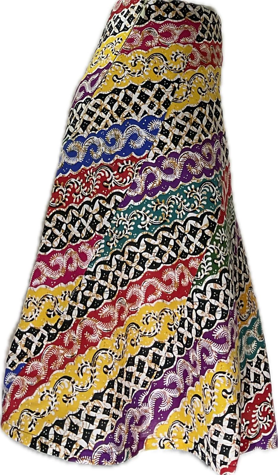 Ladies Batik Skirt LBSS-S-RED-A11-10014