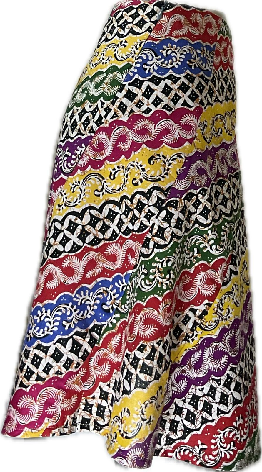 Ladies Batik Skirt LBSS-M-BLACK-A11-11001
