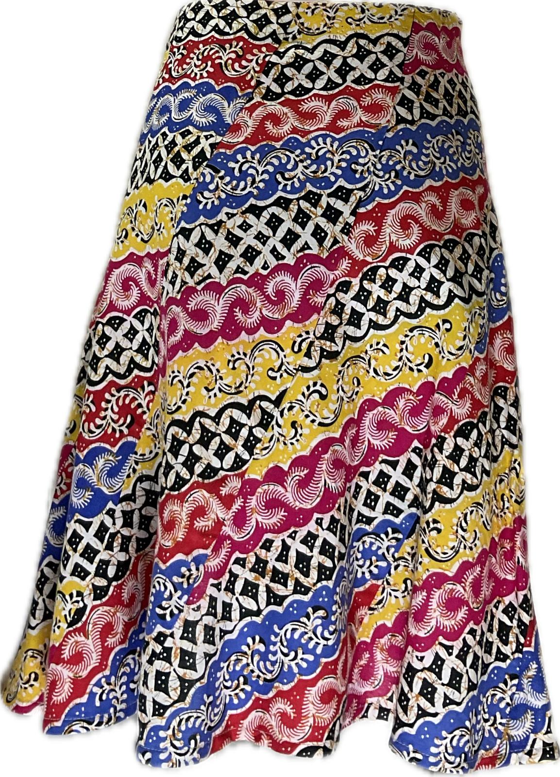 Ladies Batik Skirt LBSS-M-PINK-A11-11003