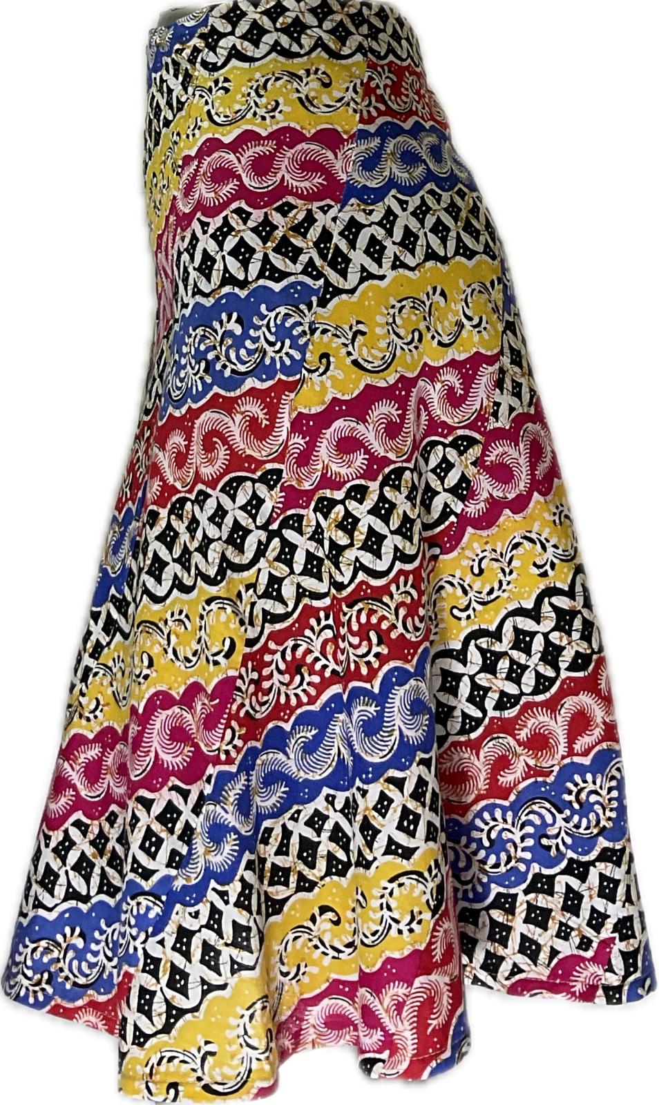 Ladies Batik Skirt LBSS-M-PINK-A11-11003