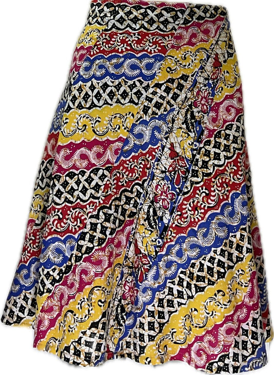 Ladies Batik Skirt LBSS-M-PINK-A11-11003