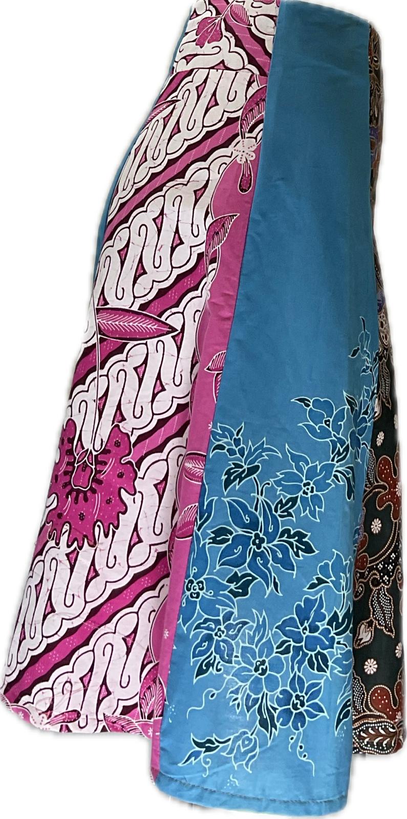 Ladies Batik Skirt LBSS-M-BLUE-A11-11005