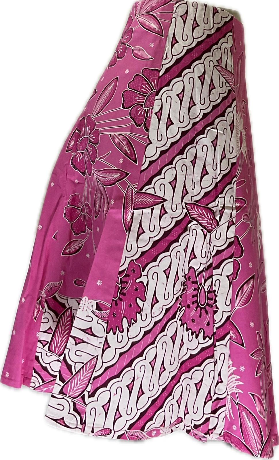 Ladies Batik Skirt LBSS-M-PINK-A11-11006