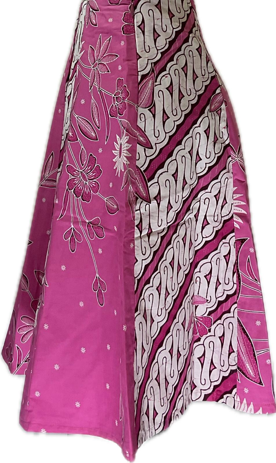 Ladies Batik Skirt LBSS-M-PINK-A11-11006