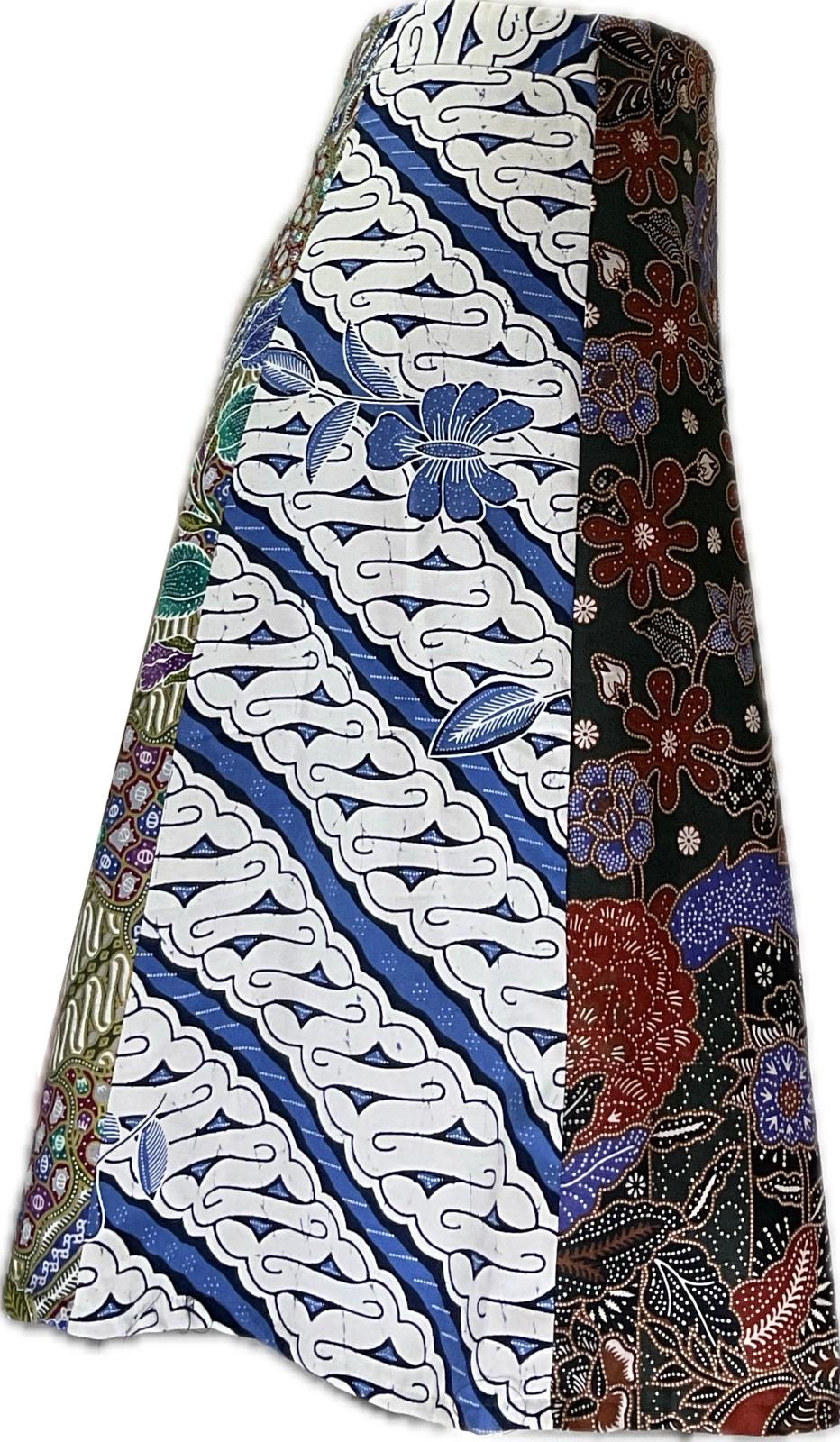Ladies Batik Skirt LBSS-L-WHITE-A11-111004