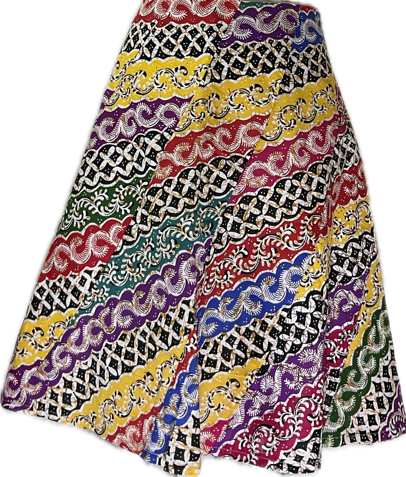 Ladies Batik Skirt LBSS-M-RED-A11-11009