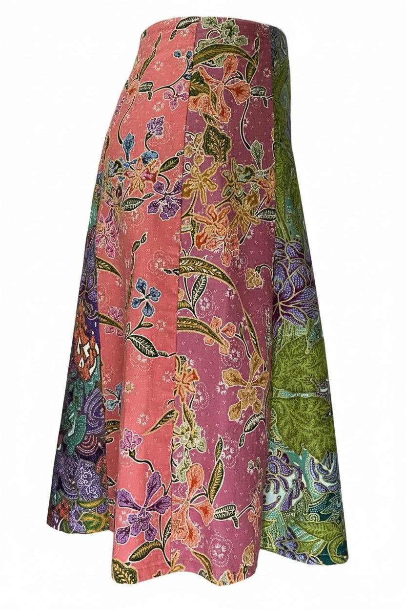 Ladies Batik Skirt LBSS-L-PINK-A11-111001