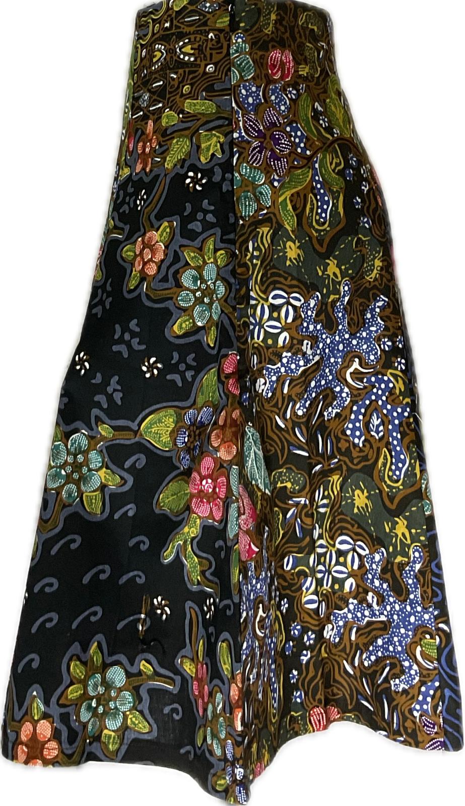 Ladies Batik Skirt LBSS-L-BLACK-A11-111007