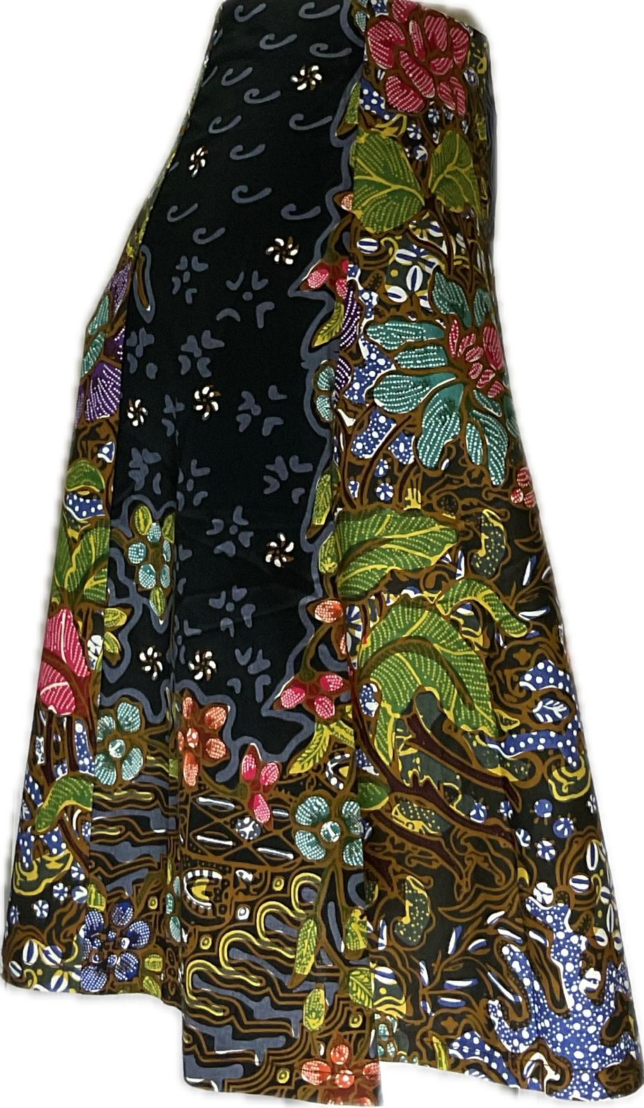 Ladies Batik Skirt LBSS-L-BLACK-A11-111007