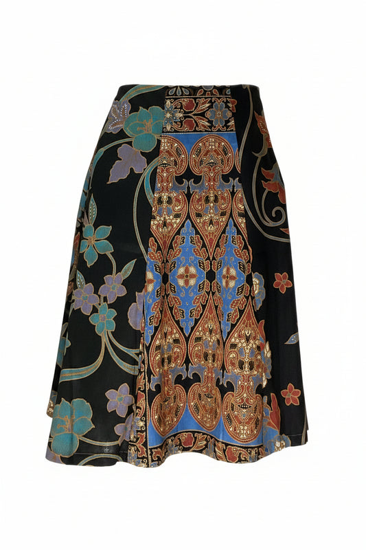 Ladies Batik Skirt LBSS-L-TURQUOISE-A11-111008