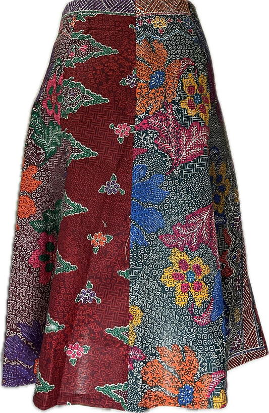 Ladies Batik Skirt LBSS-L-BLUE-A11-1110013