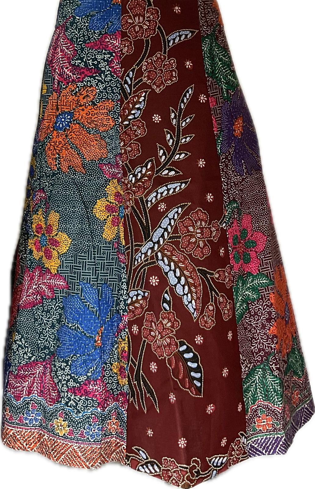 Ladies Batik Skirt LBSS-M-BROWN-A11-110011