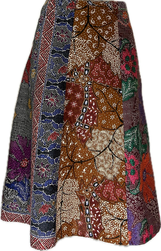 Ladies Batik Skirt LBSS-XL-BROWN-A11-1111001