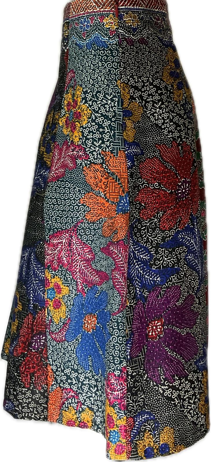 Ladies Batik Skirt LBSS-XL-MAROON-A11-1111002