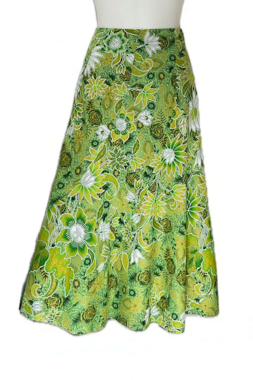 Ladies Batik Skirt LBLS-M-RED-A12-11001
