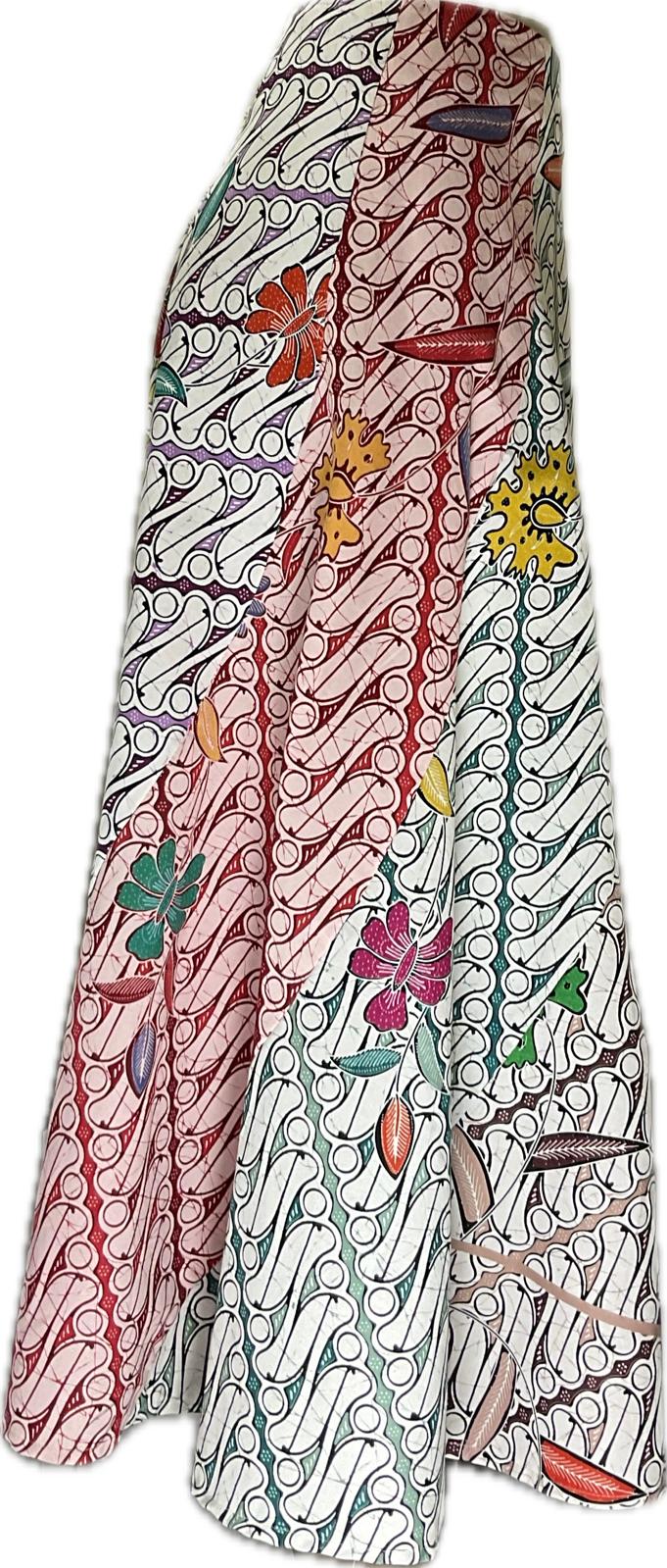 Ladies Batik Skirt LBLS-M-WHITE-A12-11003