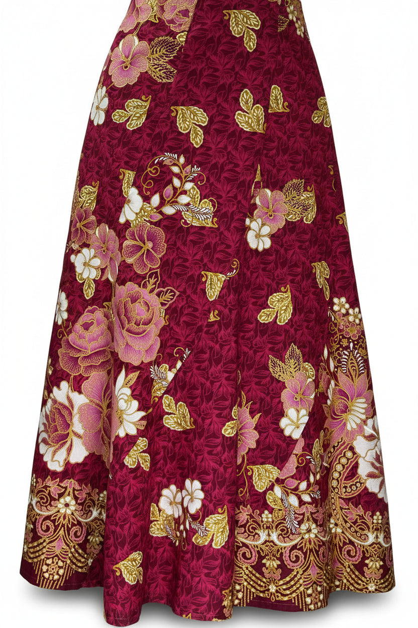 Ladies Batik Skirt LBLS-L-PINK-A12-111002