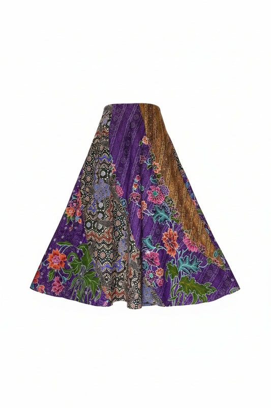 Ladies Batik Skirt LBLS-XXL-GREEN-A12-11111001
