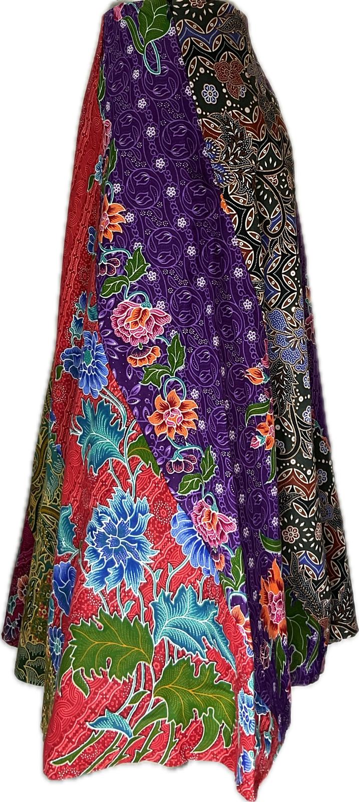 Ladies Batik Skirt LBLS-XXL-GREEN-A12-11111001