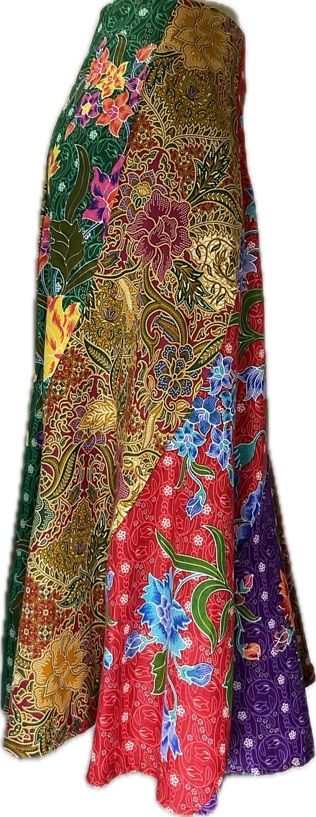 Ladies Batik Skirt LBLS-XXXL-BLUE-A12-111111001