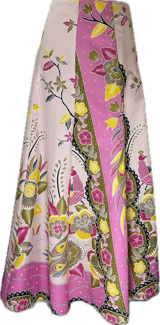 Ladies Batik Skirt LBLS-M-PINK-A13-11001