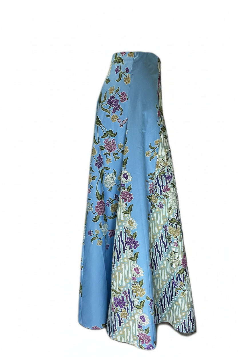 Ladies Batik Skirt LBLS-L-BLUE-A13-111001