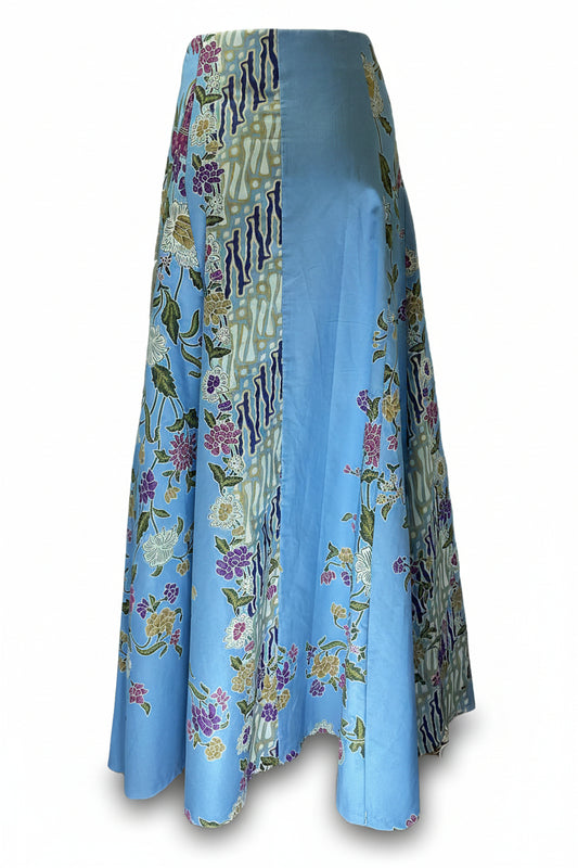 Ladies Batik Skirt LBLS-L-BLUE-A13-111001