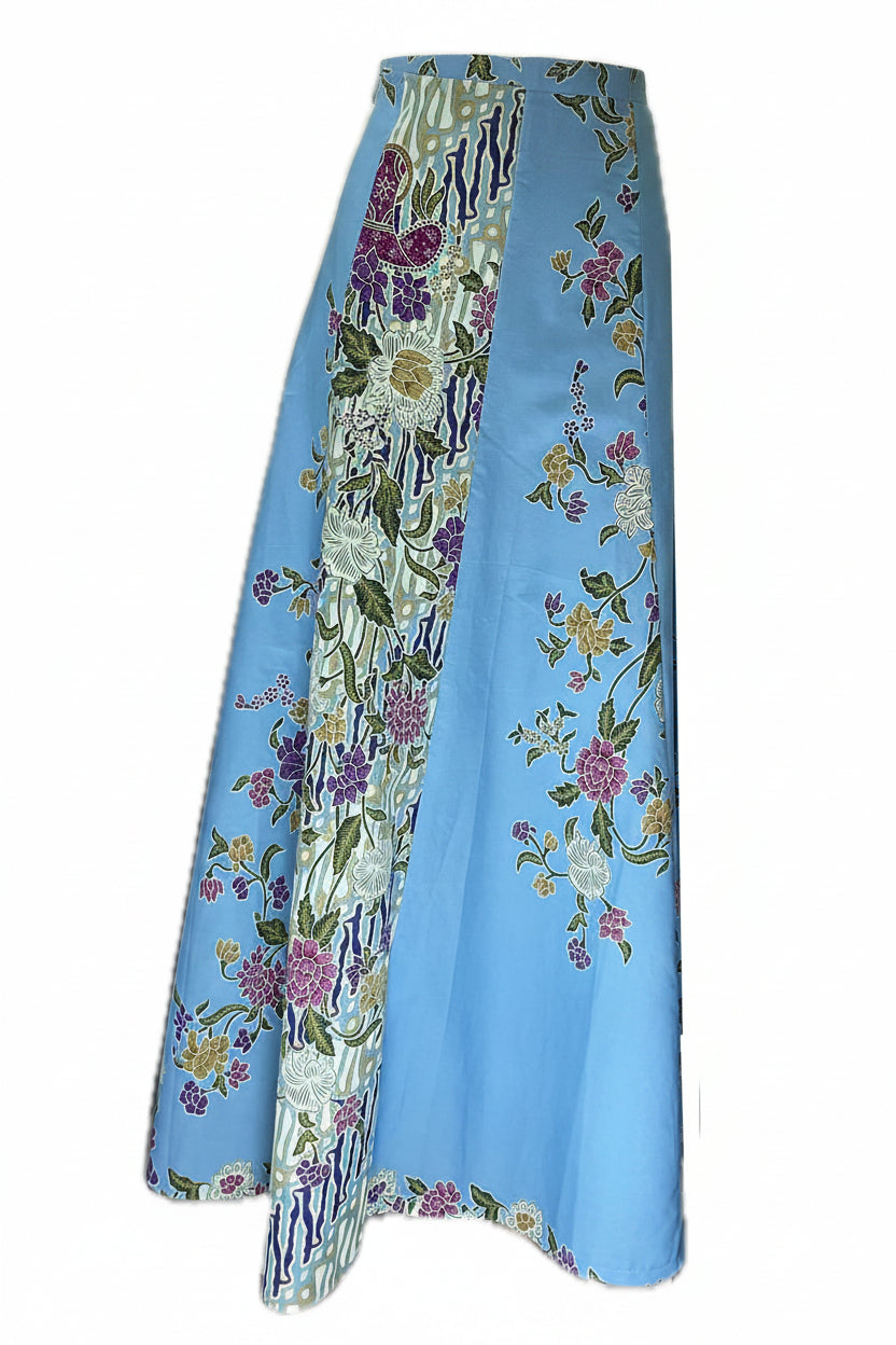 Ladies Batik Skirt LBLS-L-BLUE-A13-111001