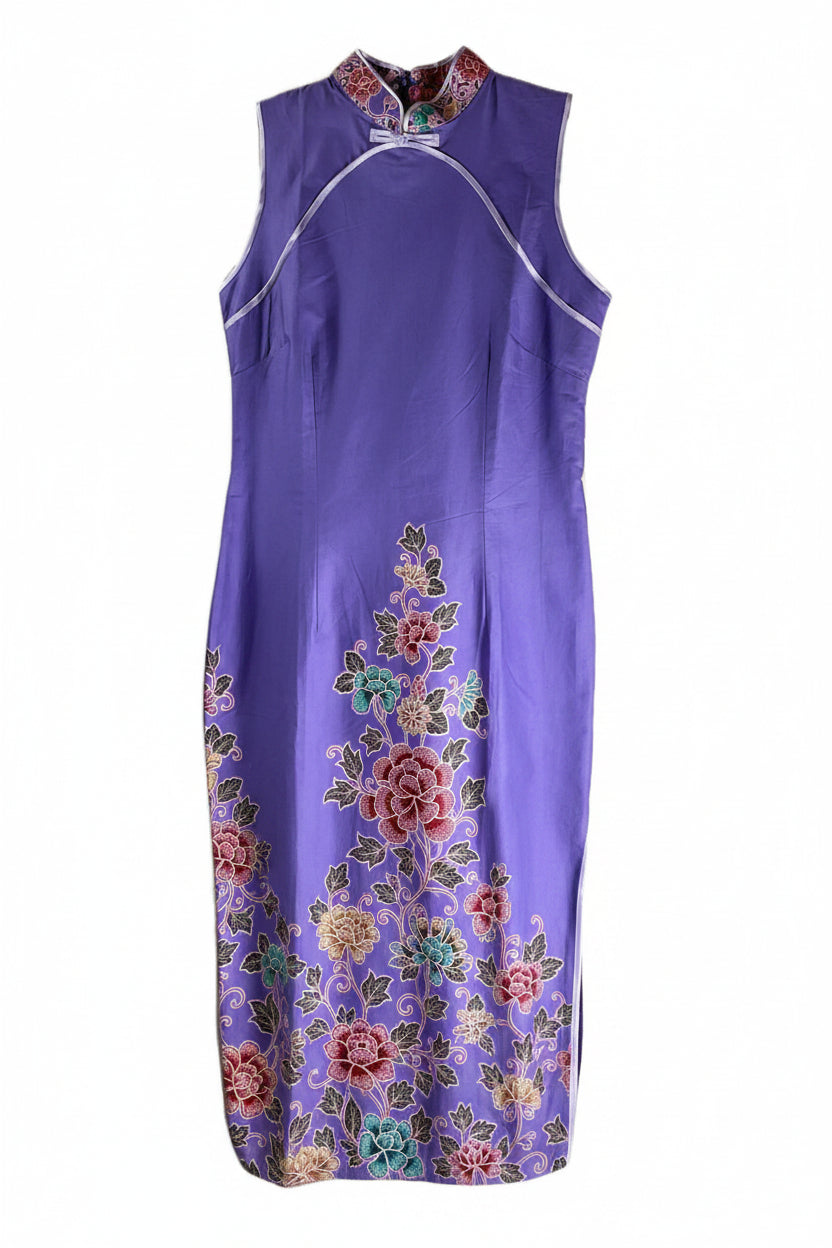 Batik Cheongsam BCS-S-PURPLE-4001