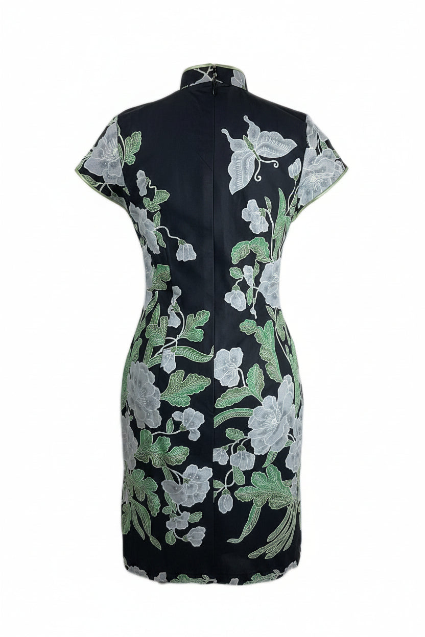 Batik Cheongsam BCS-M-BLACK-A-44006