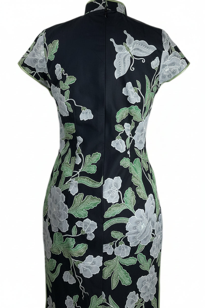 Batik Cheongsam BCS-M-BLACK-A-44006