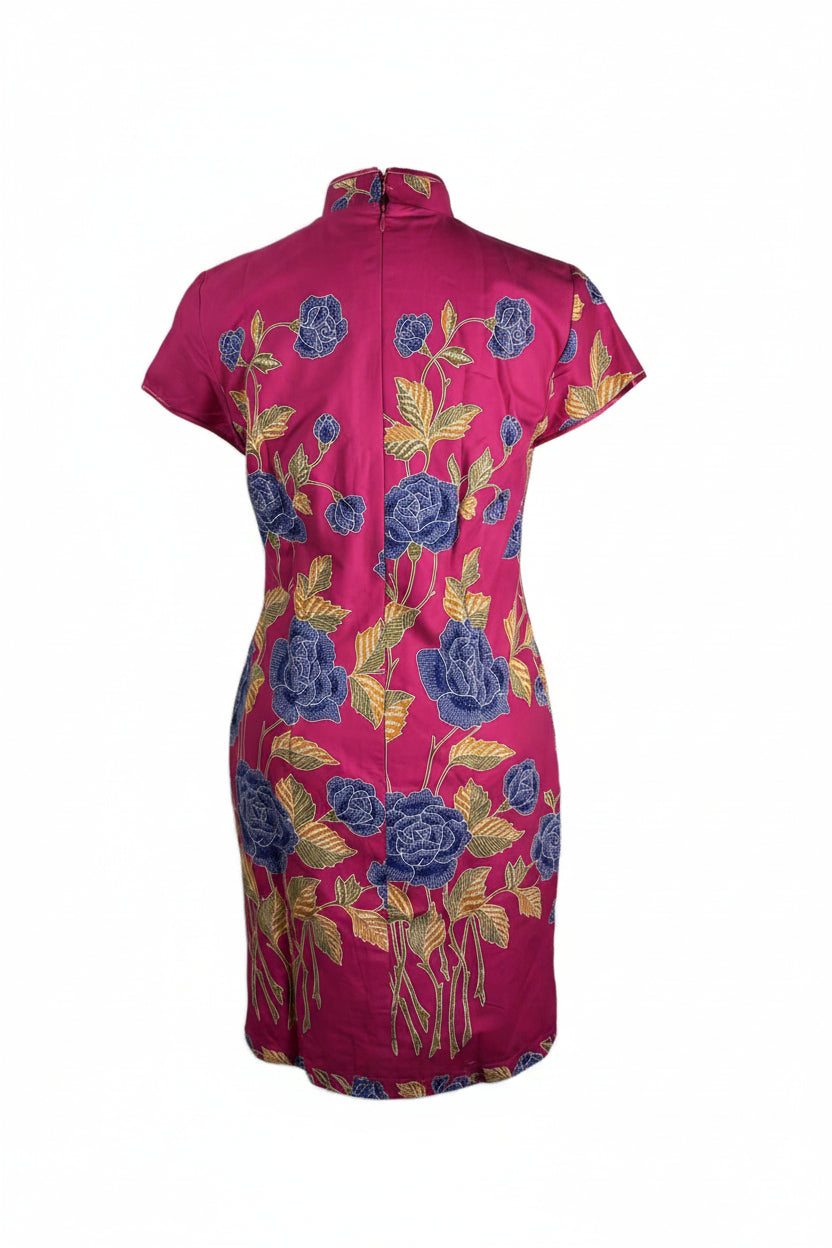 Batik Cheongsam BCS-M-PINK-A-44004