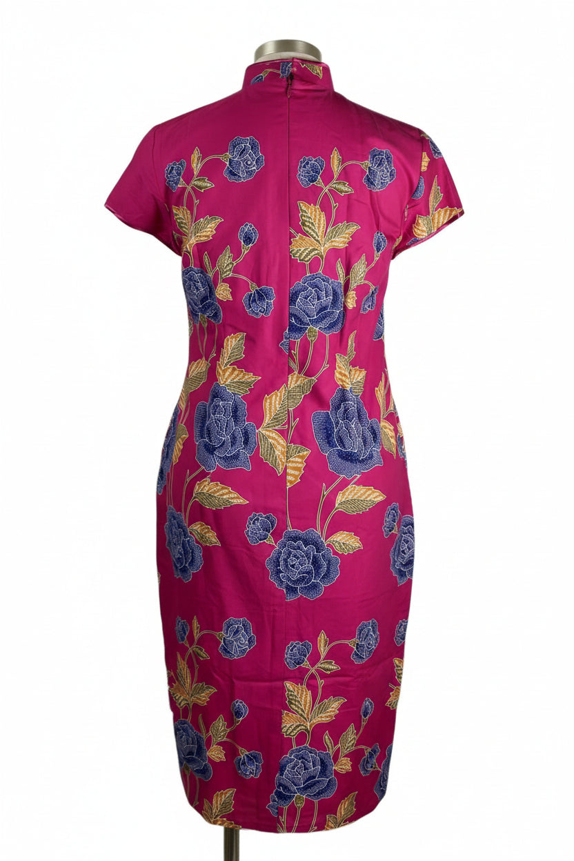 Batik Cheongsam BCS-M-PINK-A-44004