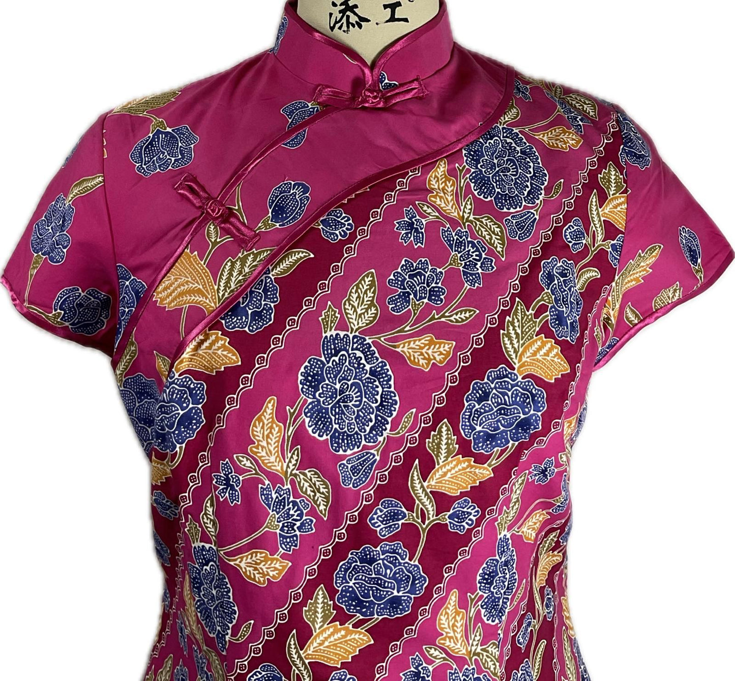 Batik Cheongsam BCS-M-PINK-A-44004