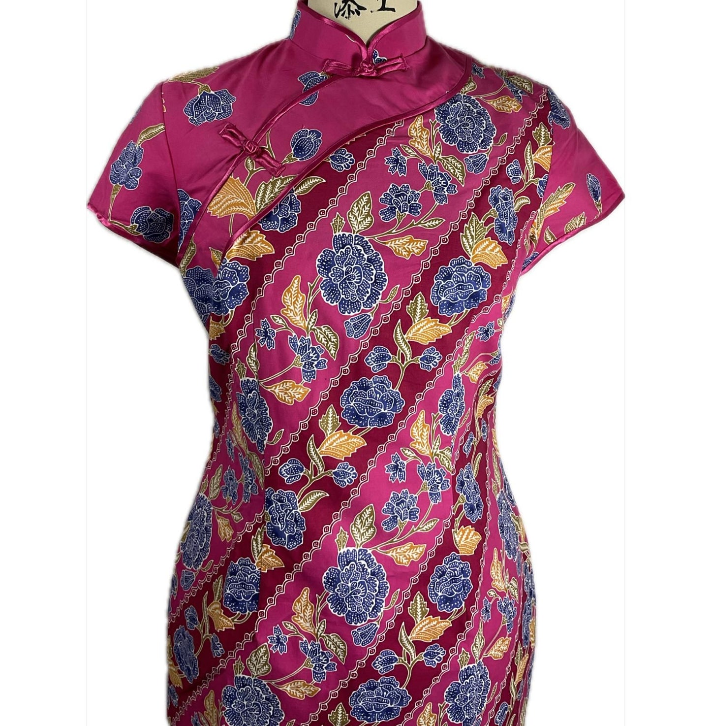 Batik Cheongsam BCS-M-PINK-A-44004