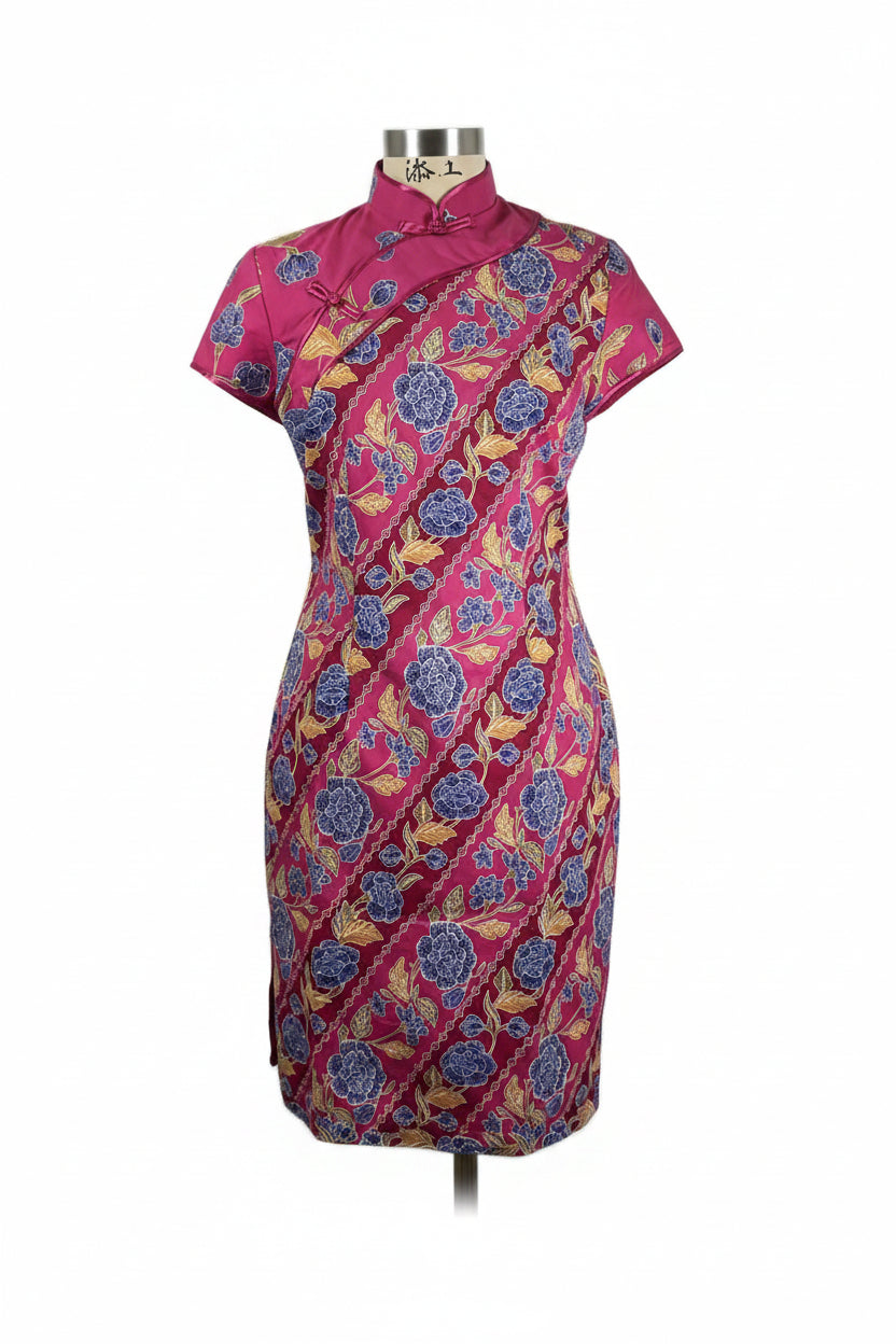Batik Cheongsam BCS-M-PINK-A-44004