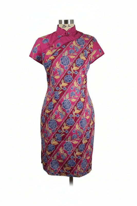 Batik Cheongsam BCS-M-PINK-A-44004