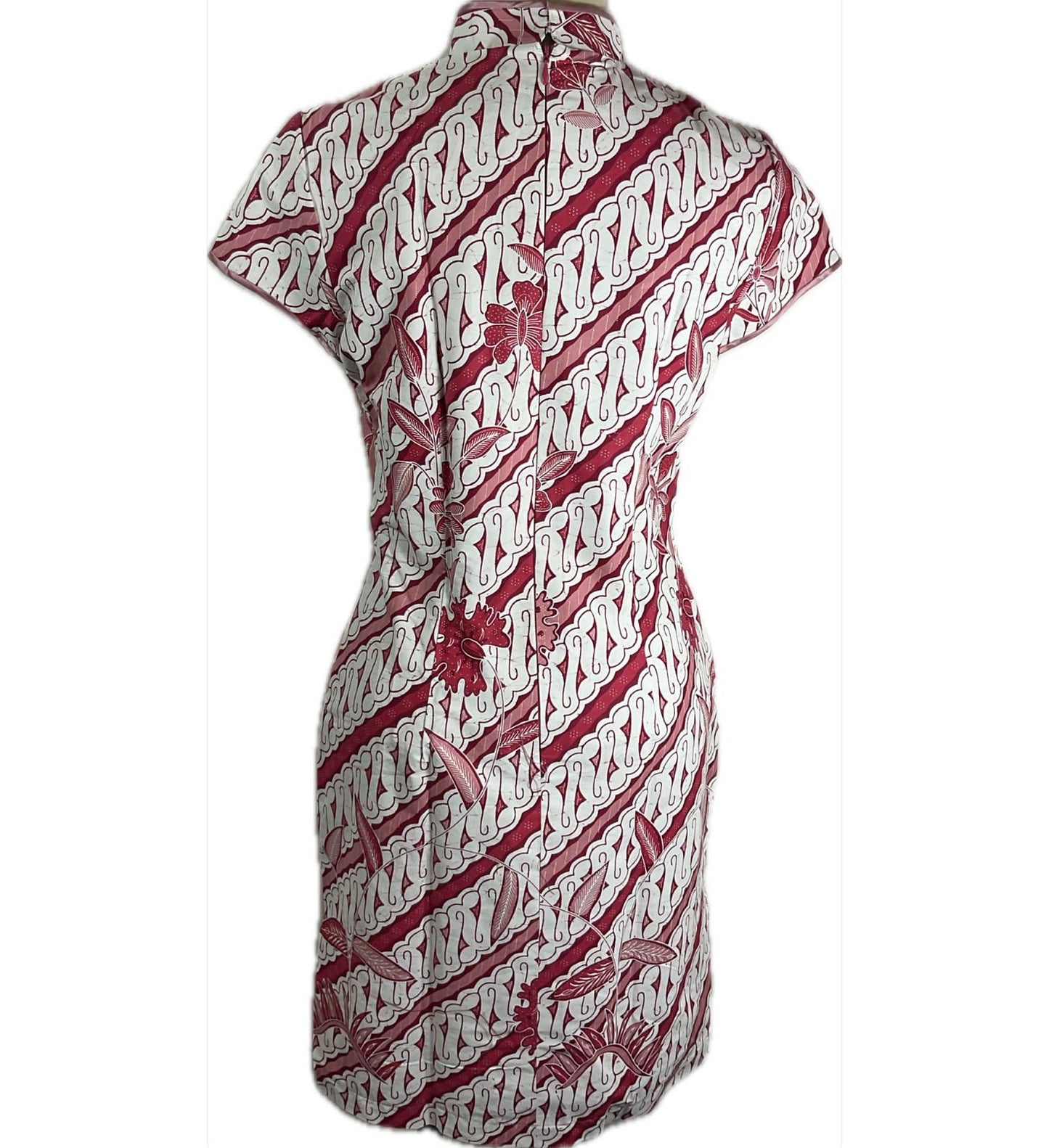 Batik Cheongsam BCS-M-PEACH-A-44005