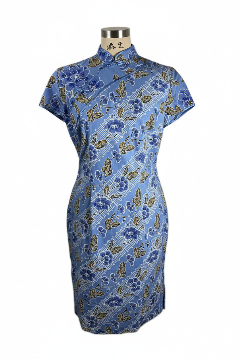 Batik Cheongsam BCS-L-BLUE-A-444003