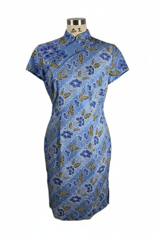 Batik Cheongsam BCS-L-BLUE-A-444003