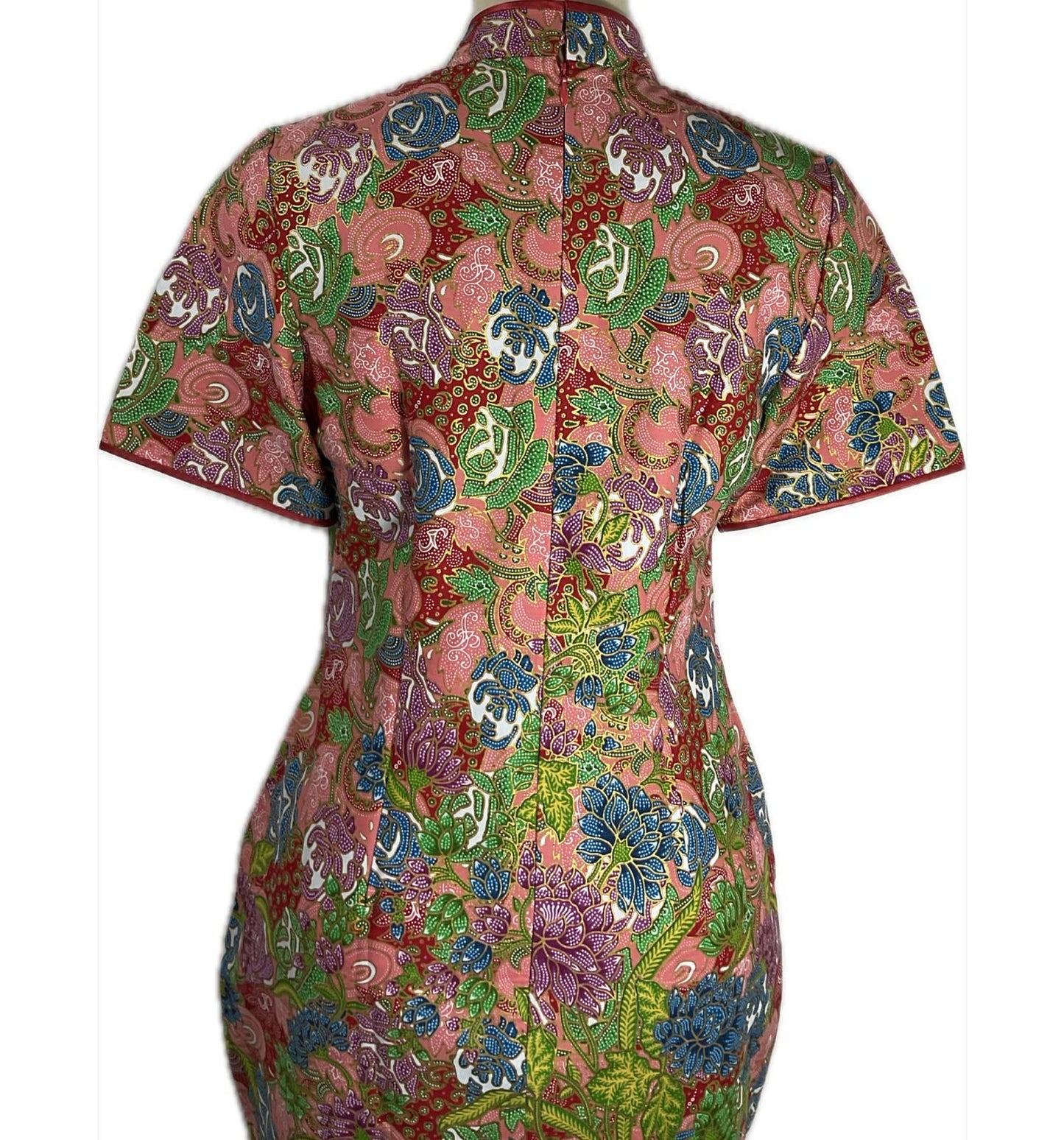 Batik Cheongsam BCS-M-RED-A-44003