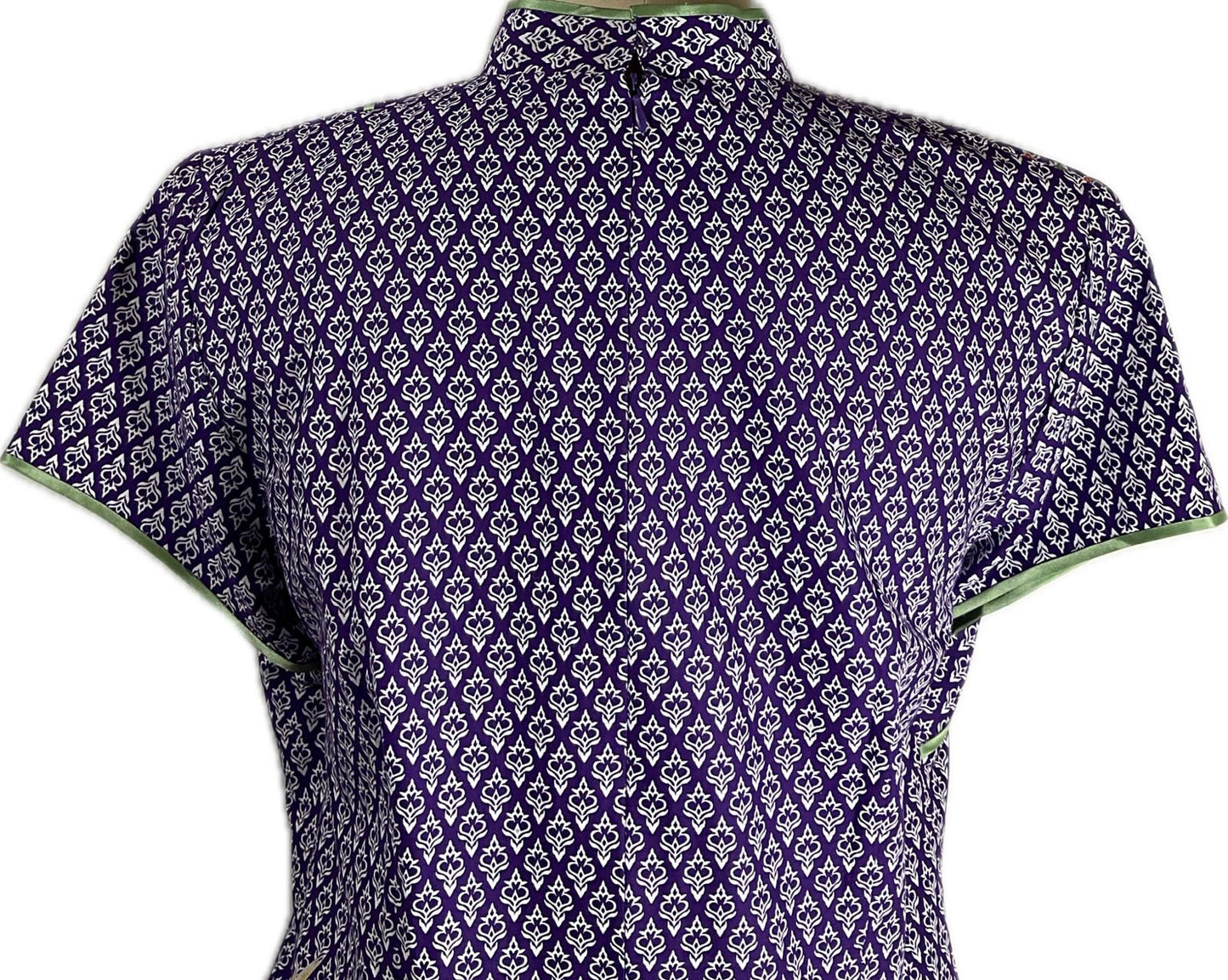 Batik Cheongsam BCS-XL-PURPLE-A-4444002